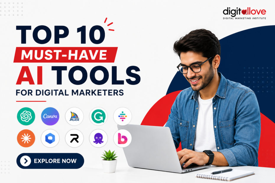 Top 10 must-have AI tools for Digital Marketers